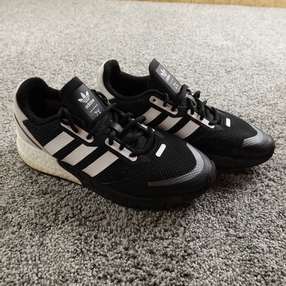 Adidas ZX 1K Boost Shoes Mens Size‎ 9.5 Black White Athletic Sneakers FX6515
